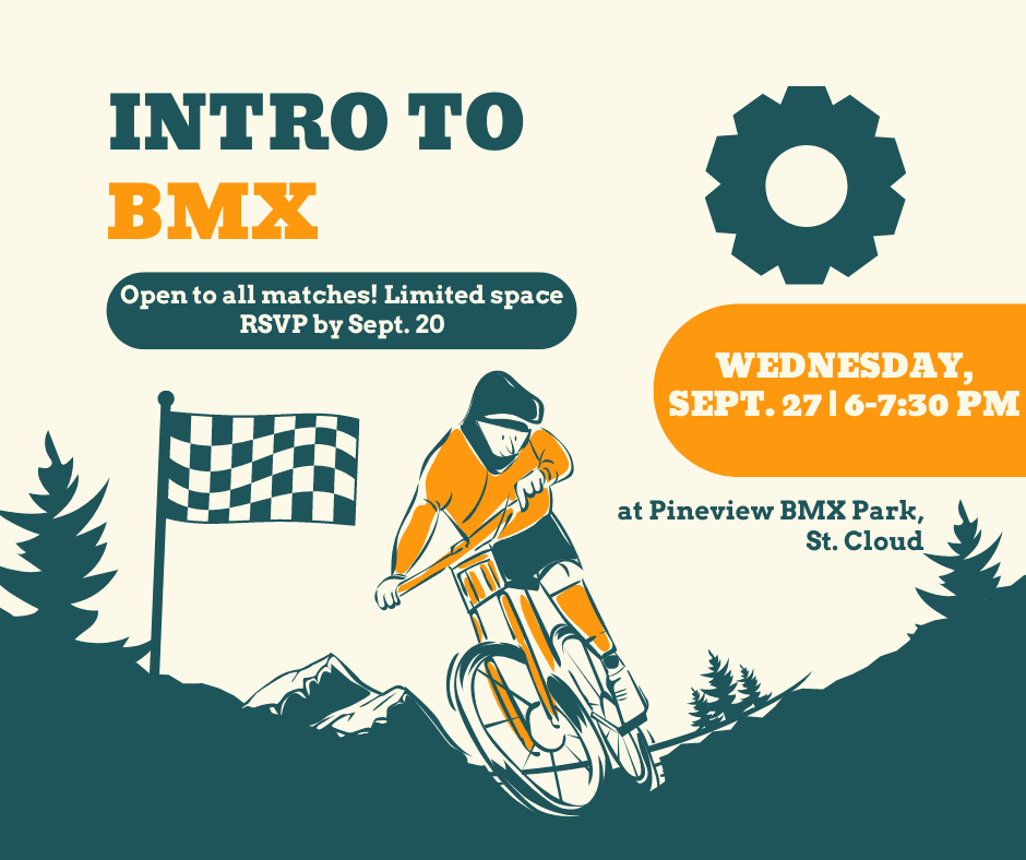 Graphic with details regarding September BMX activity