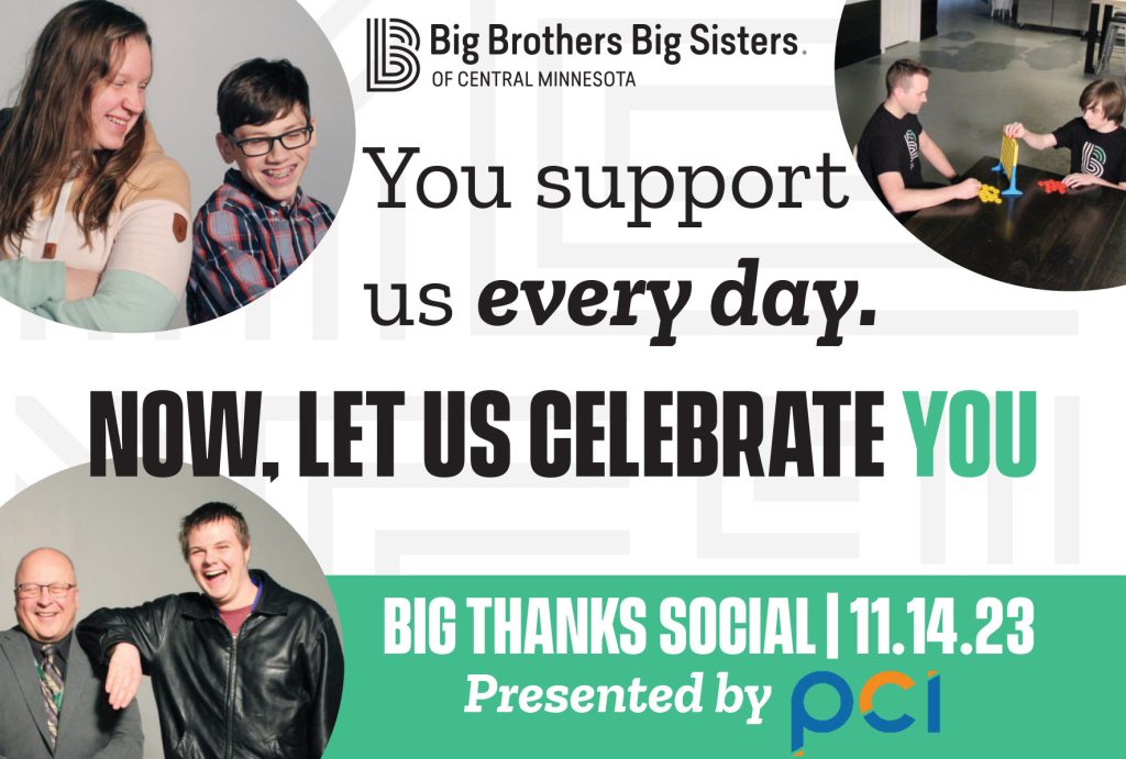Invitation to the 2023 Big Thanks Social on Nov. 14