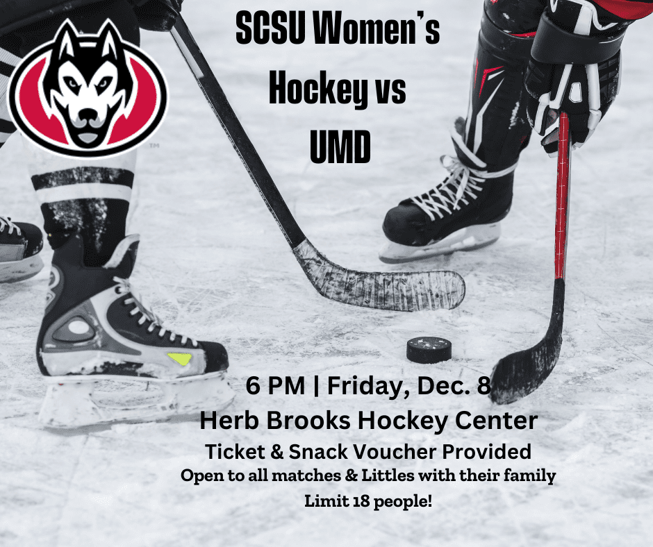 Details regarding a 2023 SCSU women's hockey match activity