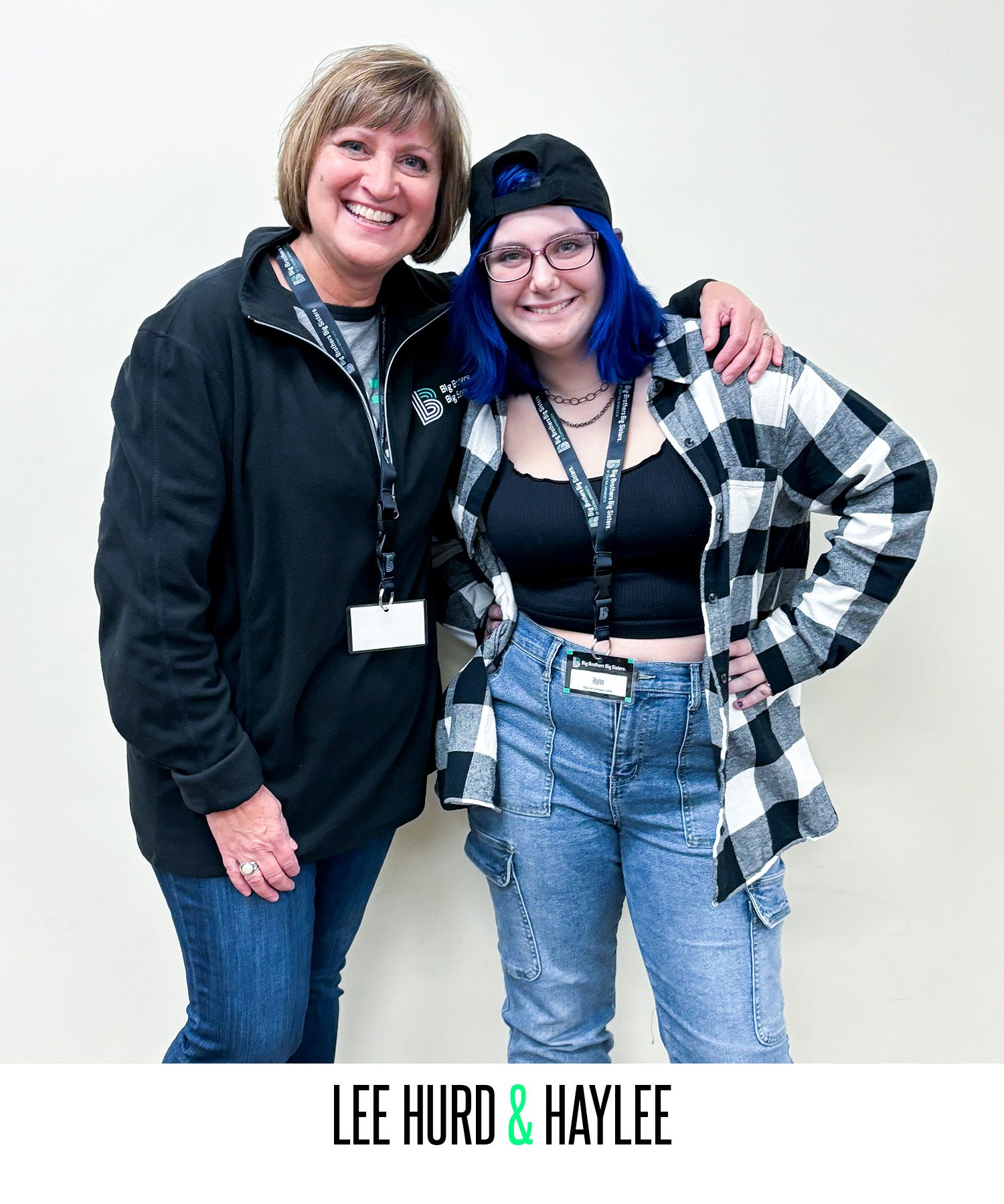 Lee Hurd and Haylee pose for a picture after being matched