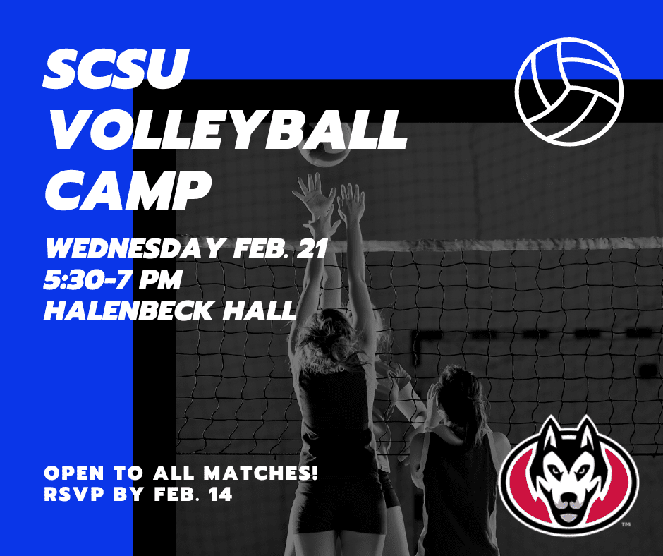 Volleyball camp with St. Cloud State, Feb. 21, 2024