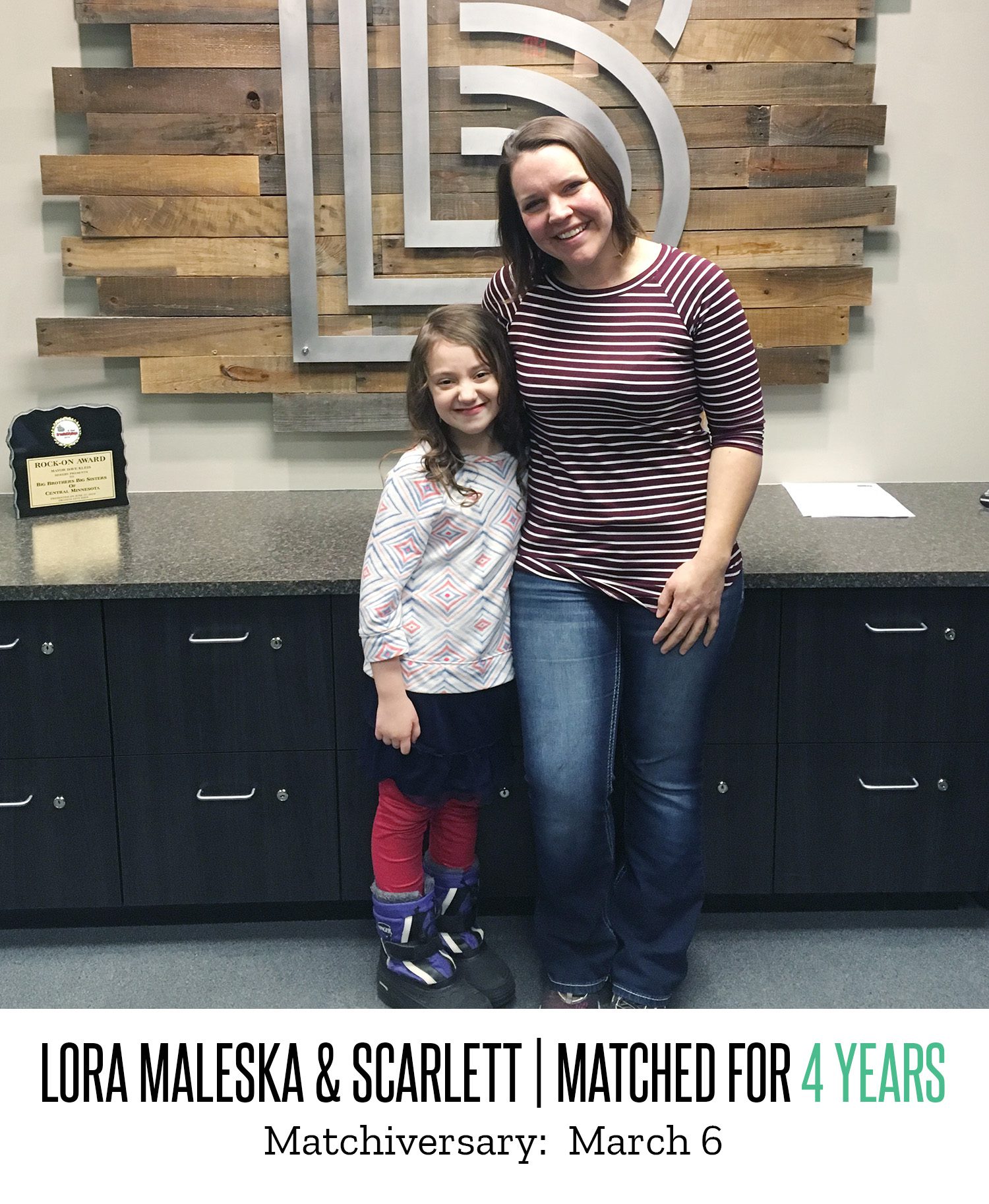Lora Maleska and Scarlett 4 Year Matchiversary 2024