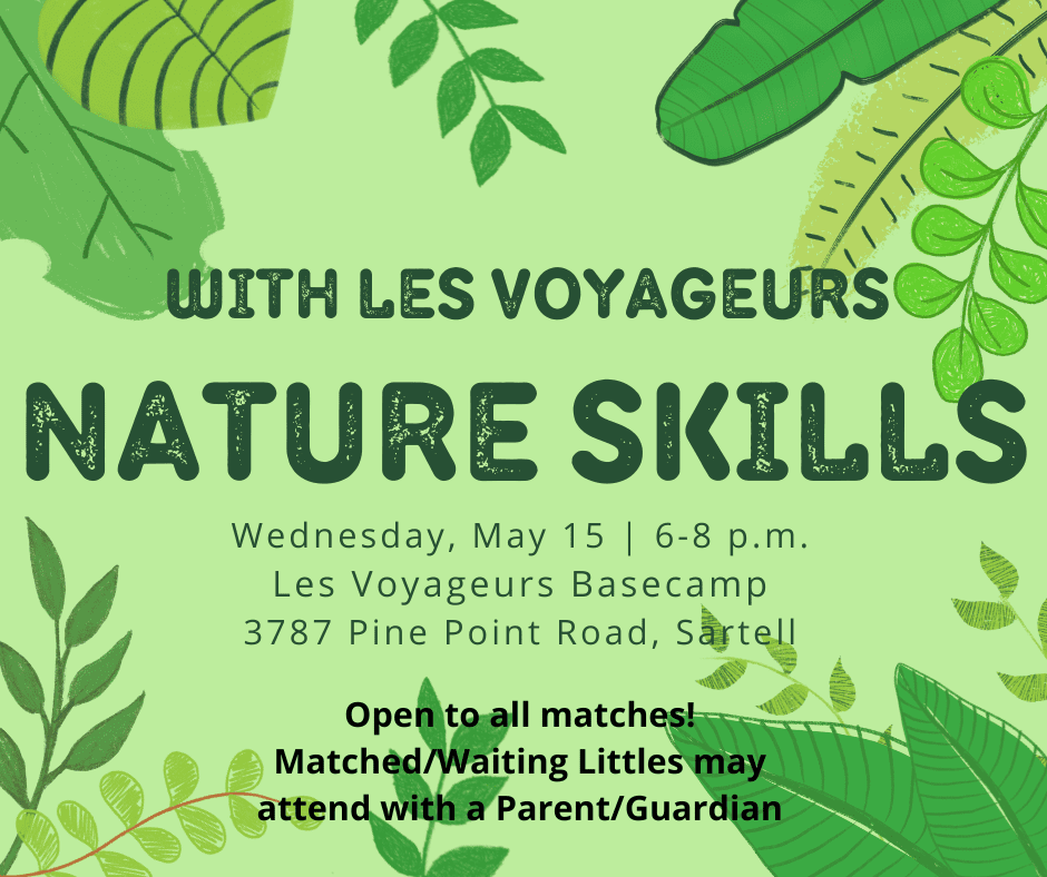 Details for the May 2024 Nature Skills match activity