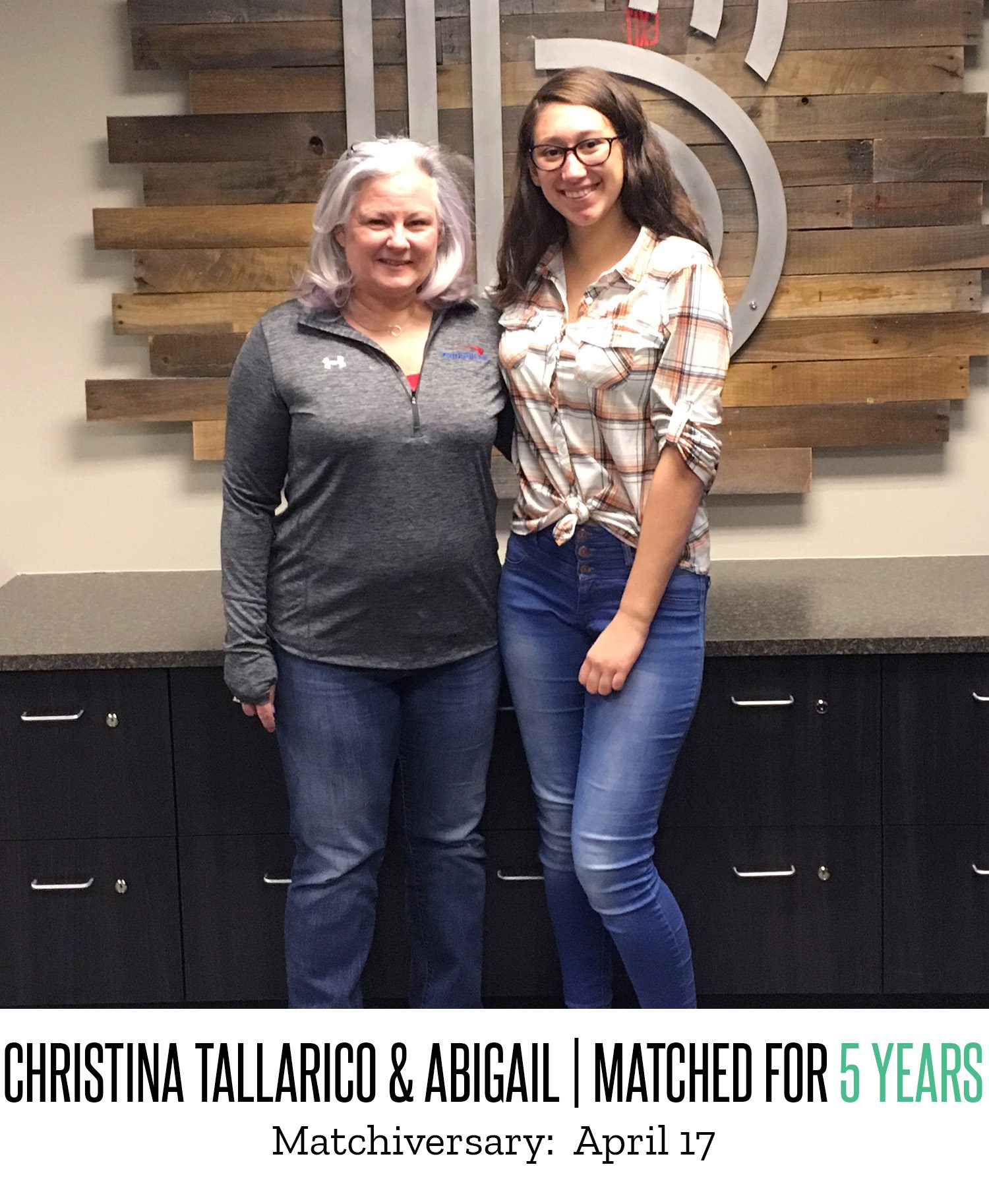 Christina Tallarico and Abigail 5 Year Matchiversary 2024