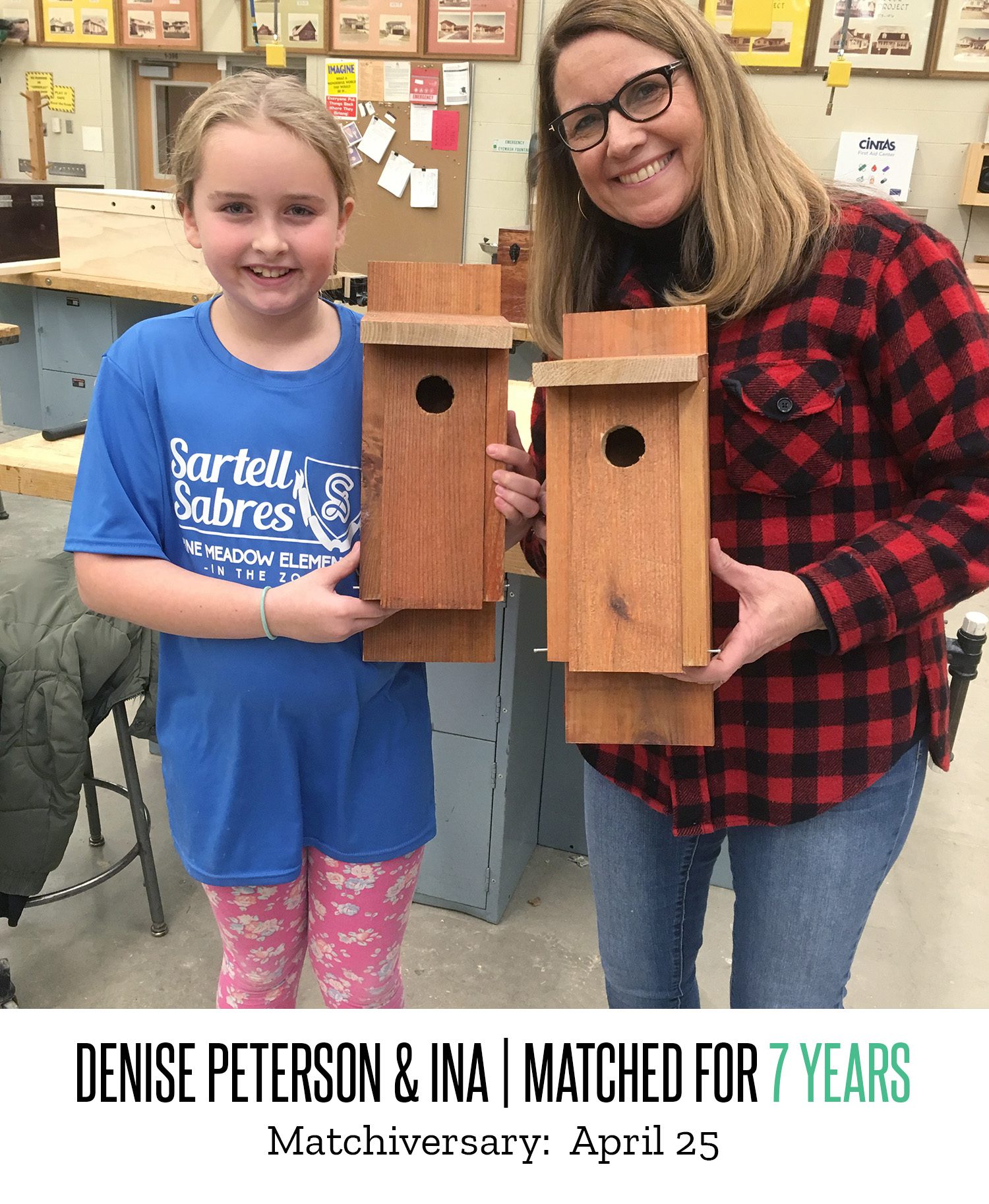 Denise Peterson and Ina 7 Year Matchiversary 2024