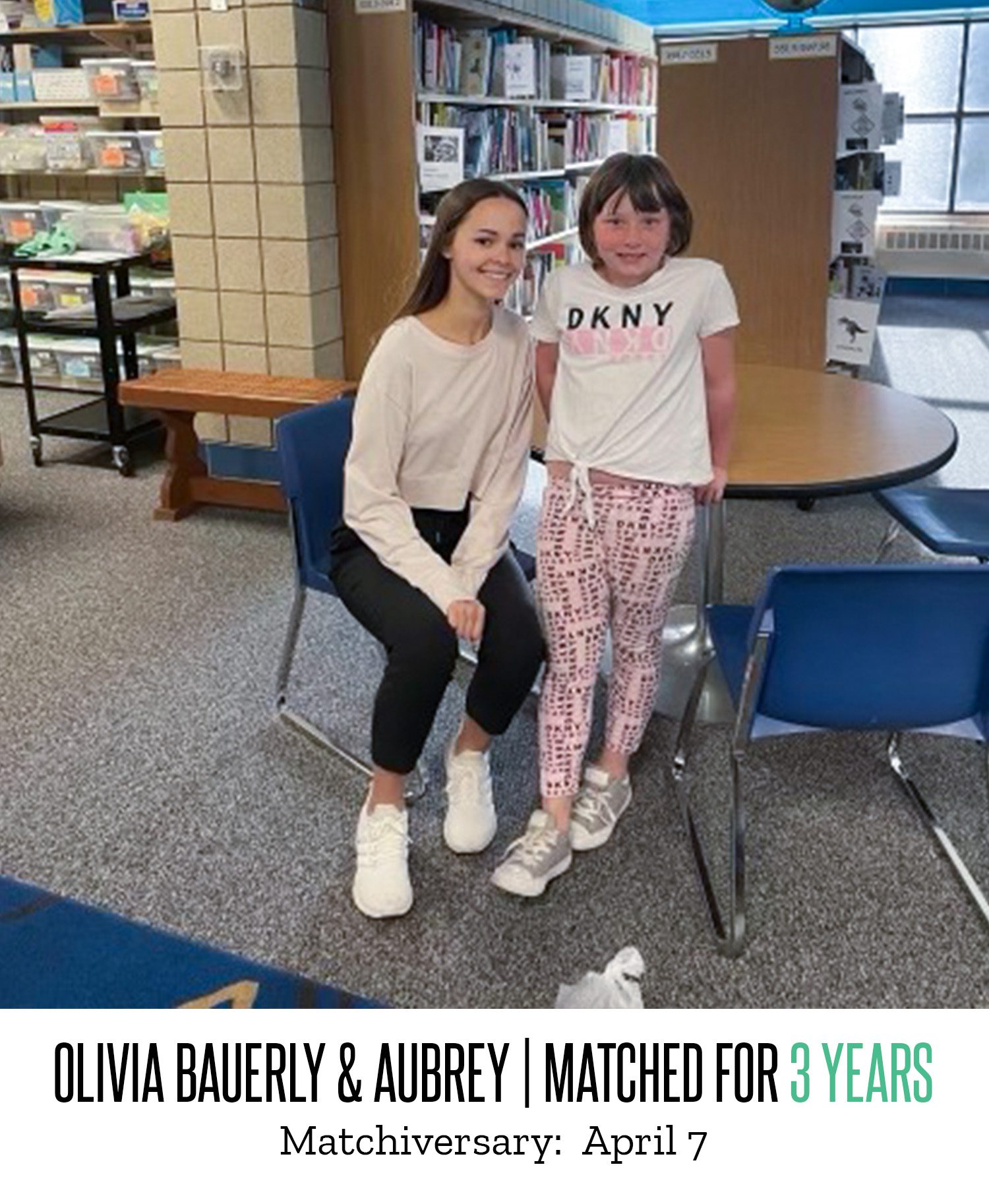 Olivia Bauerly and Aubrey 3 Year Matchiversary 2024