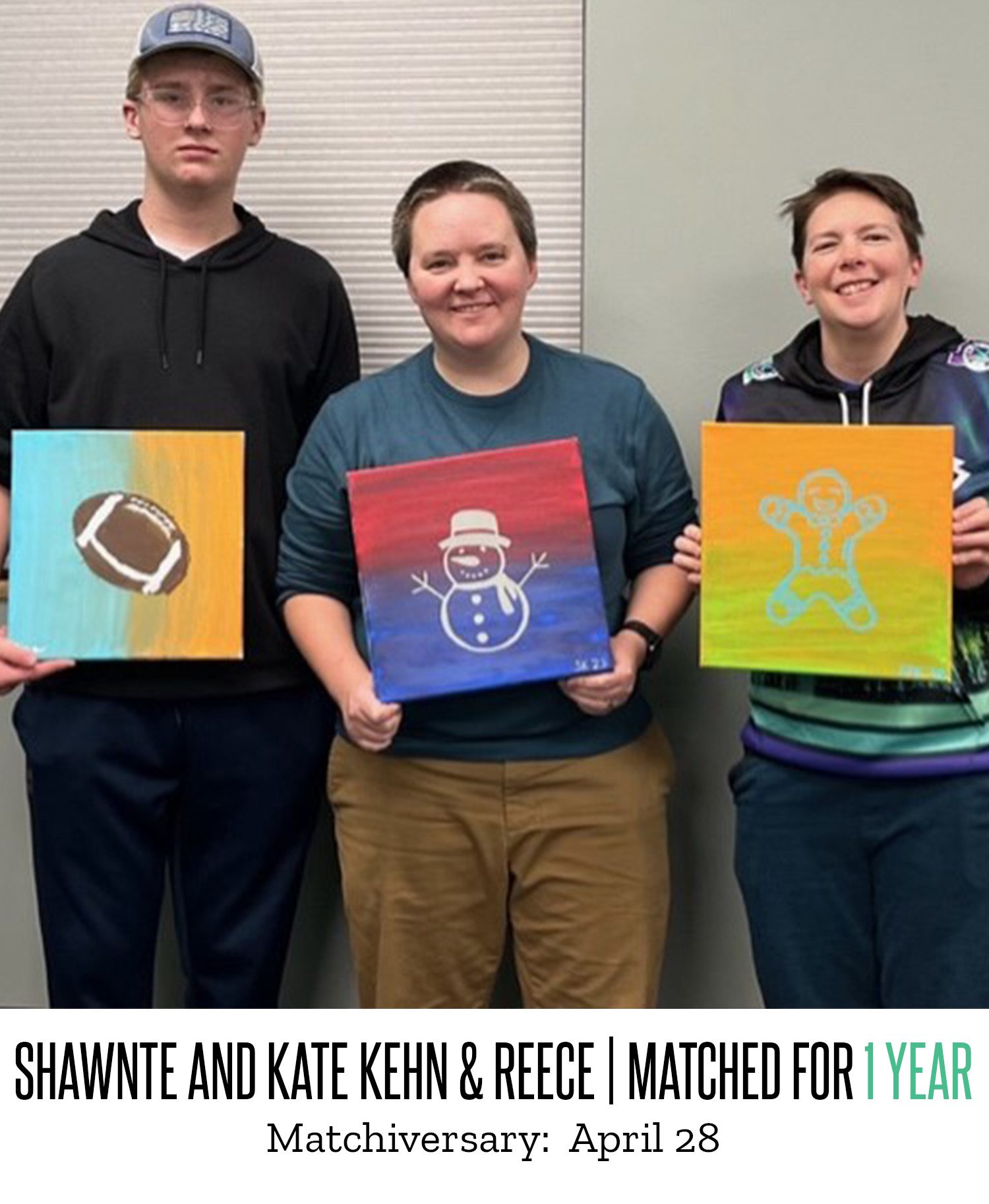 Shawnte and Kate Kehn and Reece 1 Year Matchiversary 2024