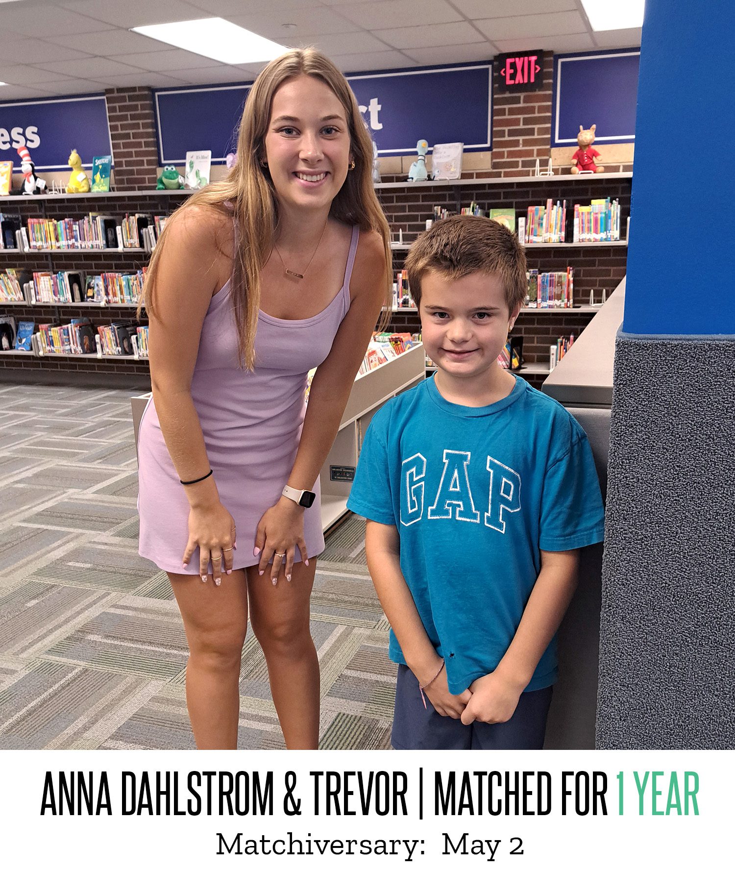 Anna Dahlstrom and Trevor 1 Year Matchiversary 2024