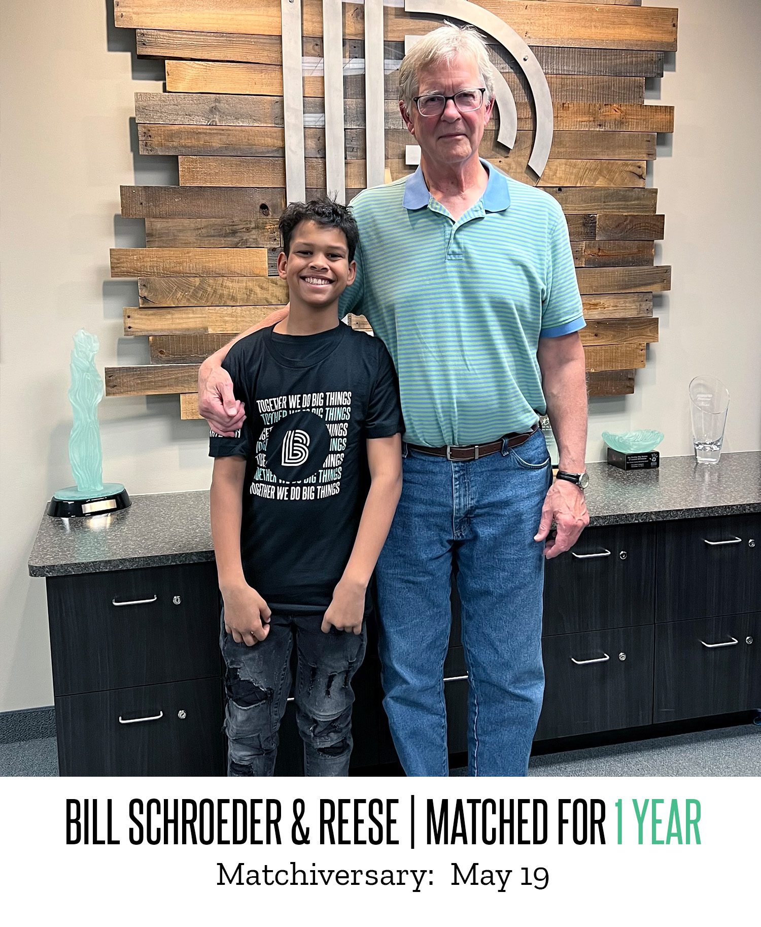 Bill Schroeder and Reese 1 Year Matchiversary 2024