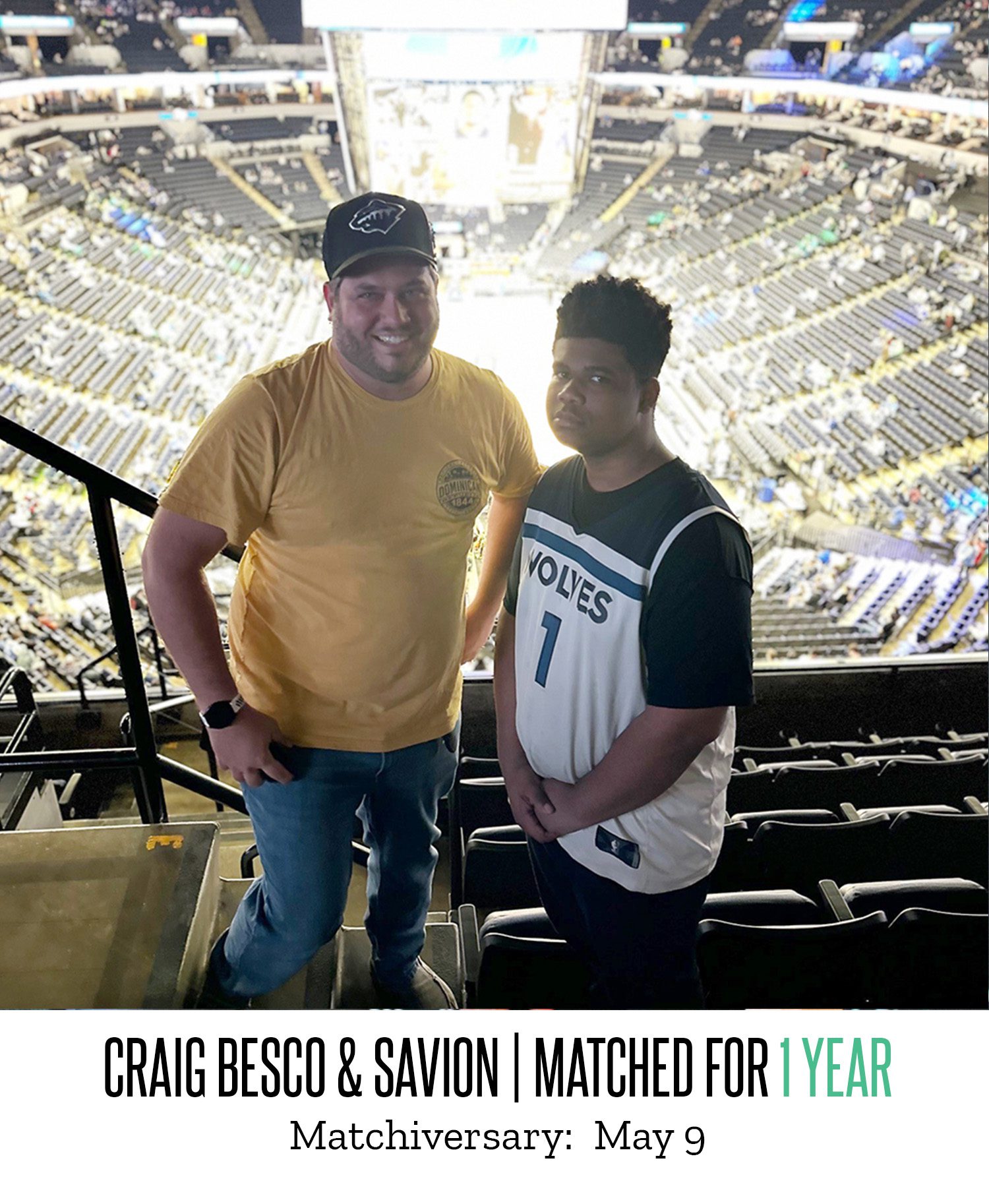Craig Besco and Savion 1 Year Matchiversary 2024