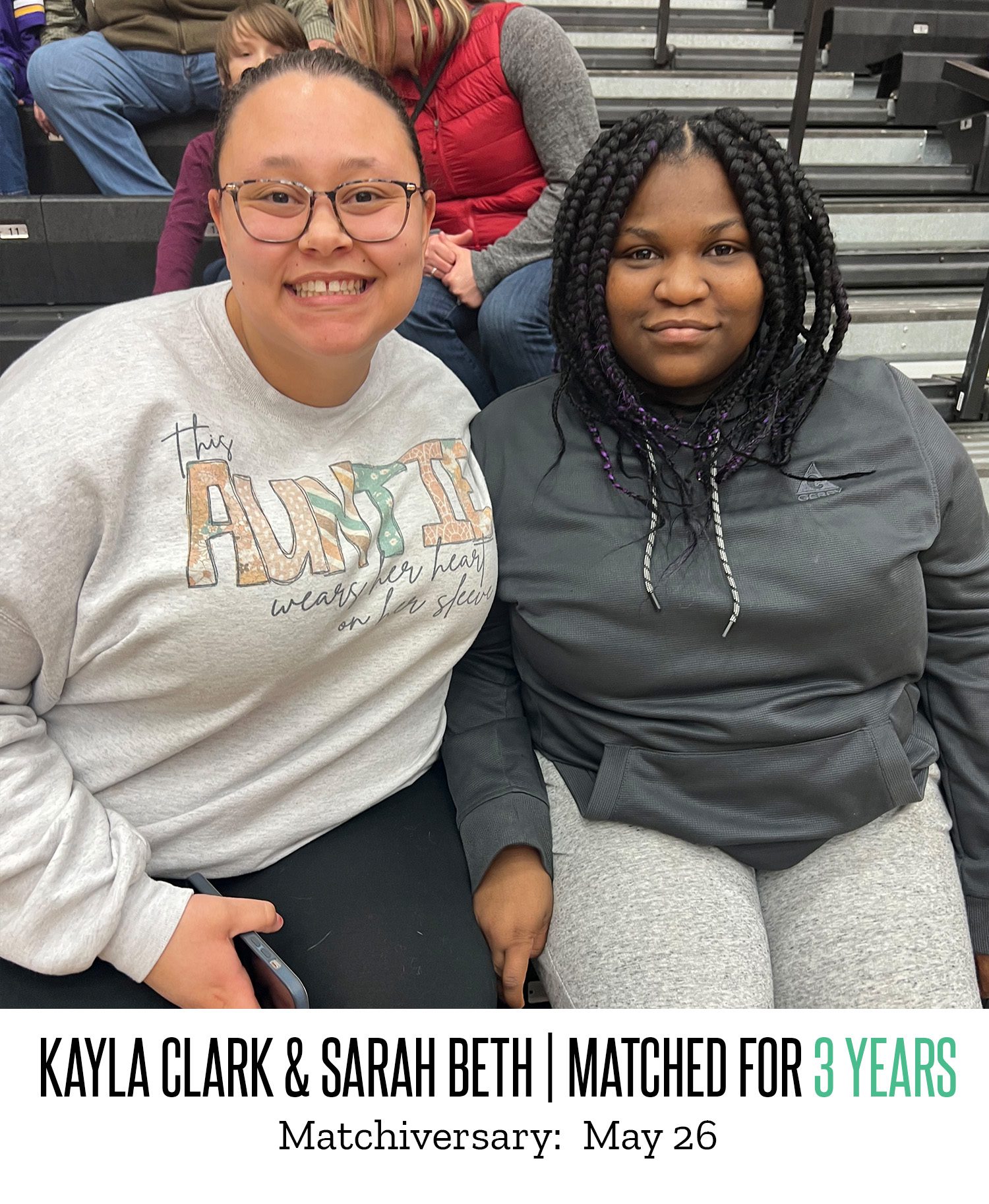 Kayla Clark and Sarah Beth 3 Year Matchiversary 2024