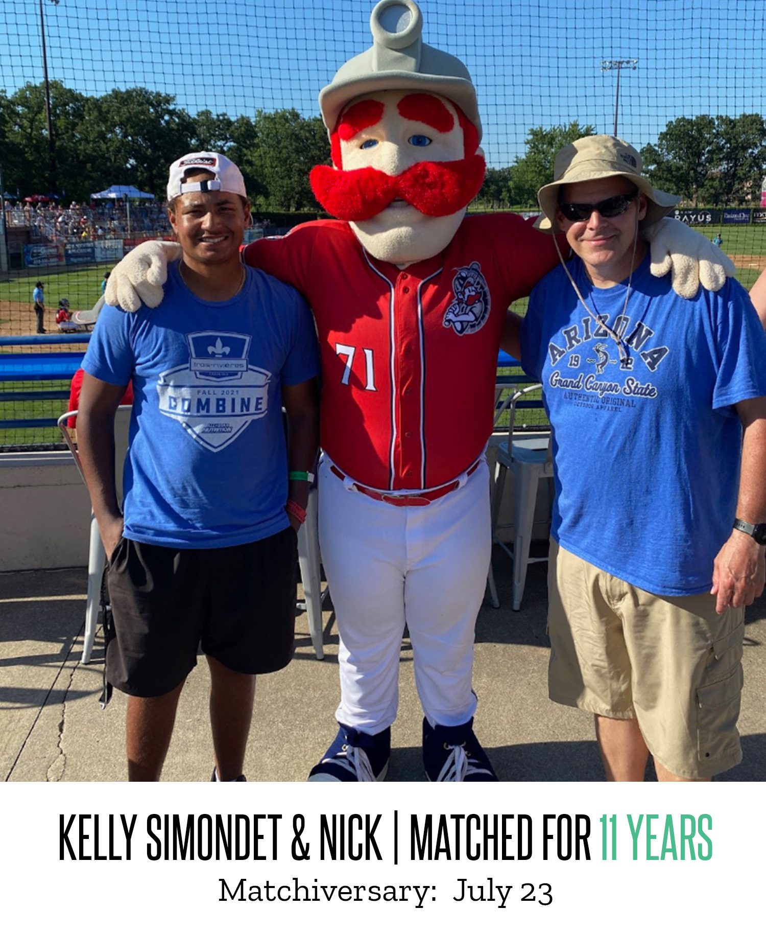 Kelly Simondet and Nick 11 Year Matchiversary