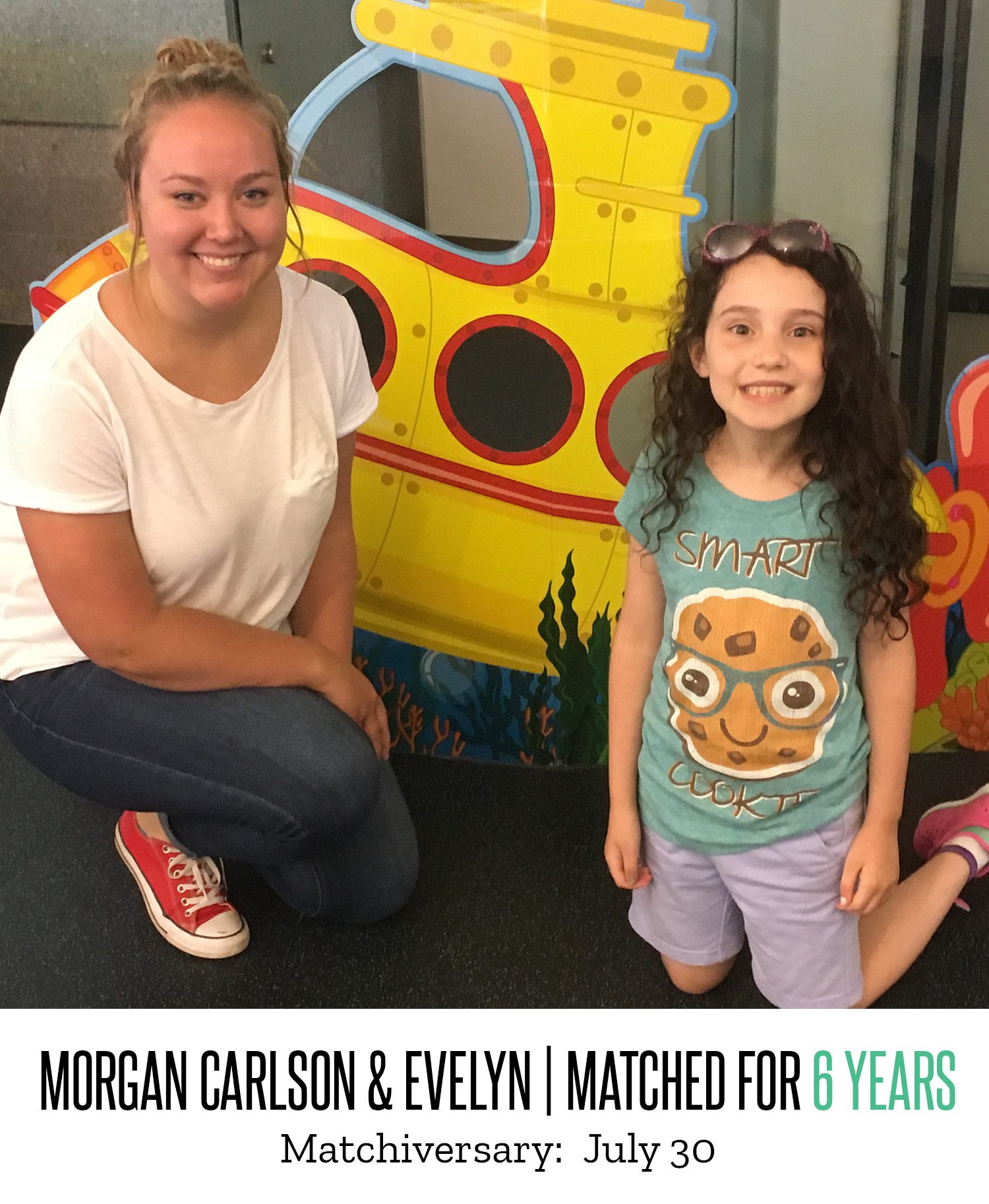 Morgan Carlson and Evelyn 6 Year Matchiversary