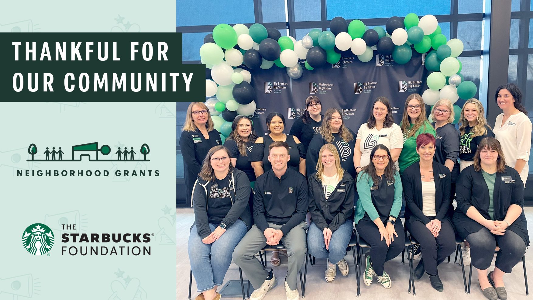 BBBS of Central Minnesota received a Starbucks Foundation Community Grant in 2024