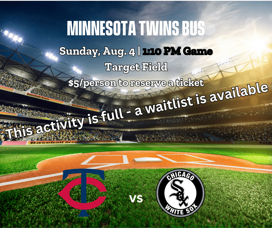 Twins Bus 2024 Activity Info - Waitlist Available