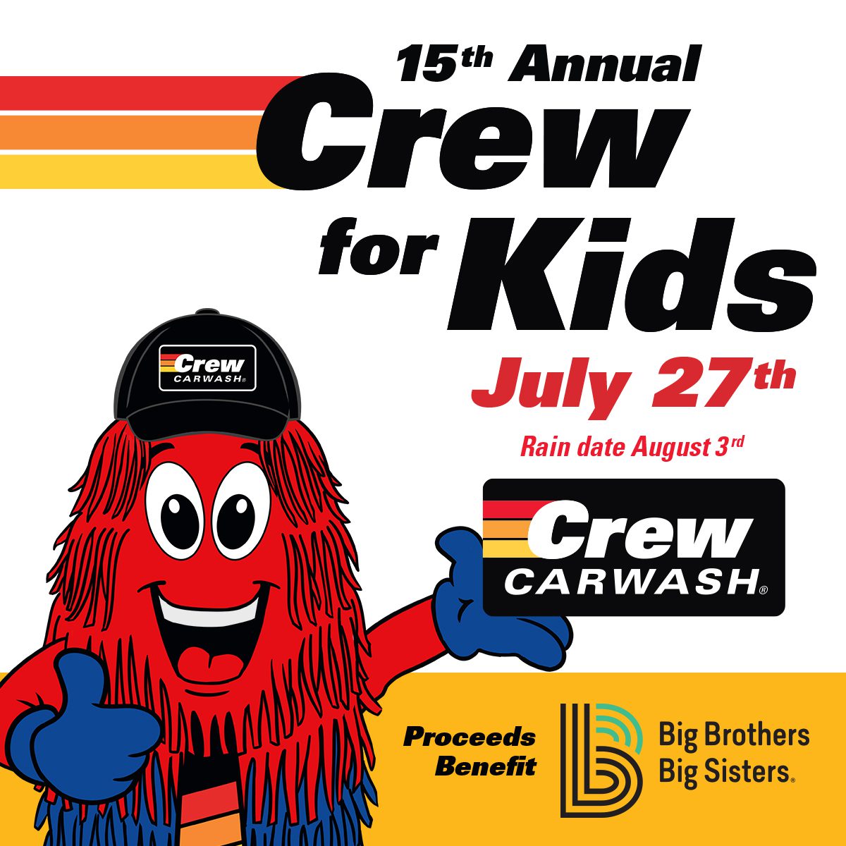 Crew Carwash Fundraiser - July 27, 2024