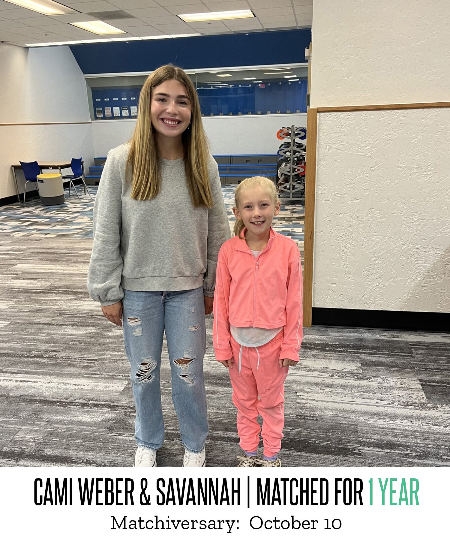 Cami Weber and Savannah 1 Year Matchiversary