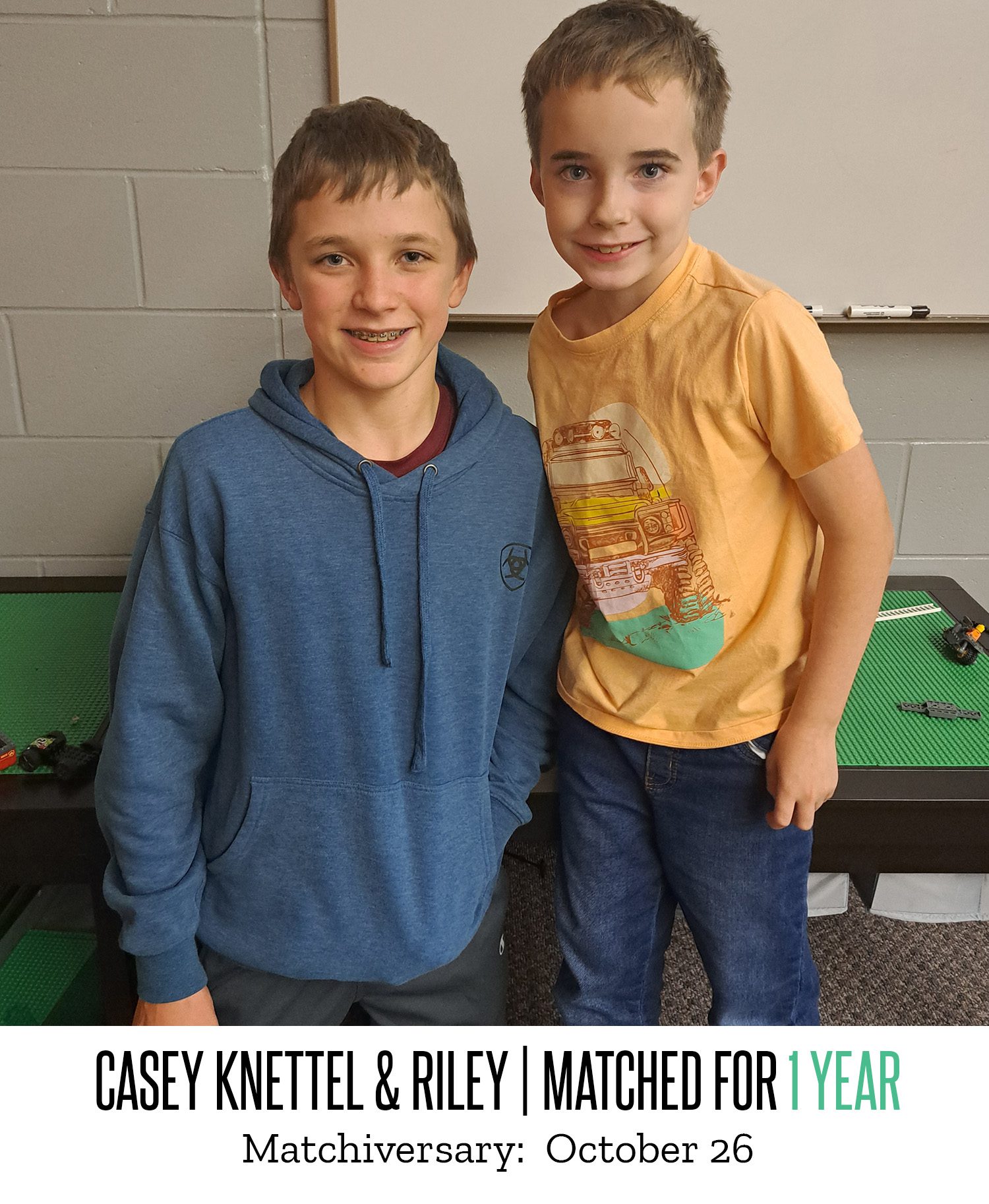 Casey Knettel and Riley 1 Year Matchiversary