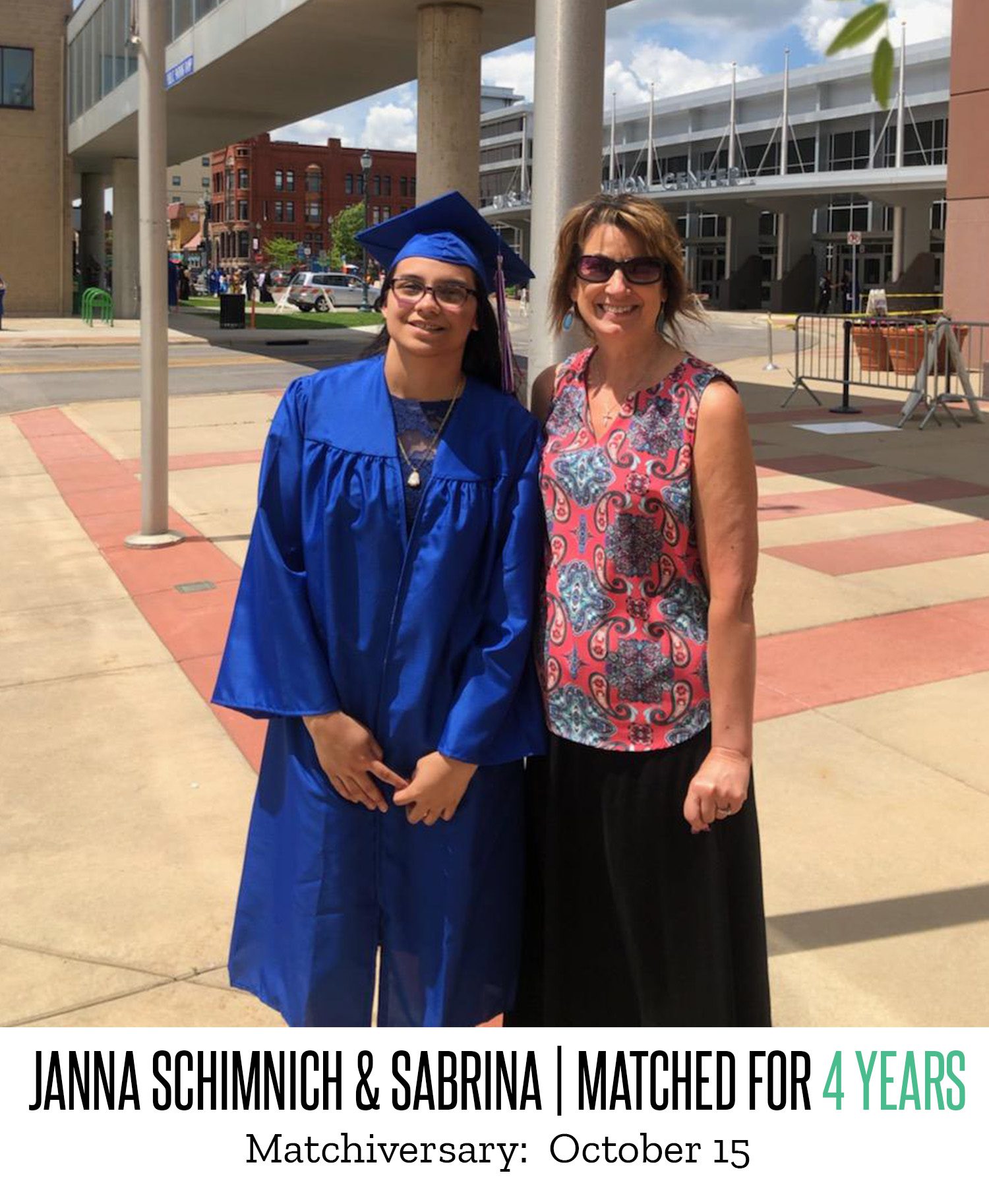 Janna Schimnich and Sabrina 4 Year Matchiversary