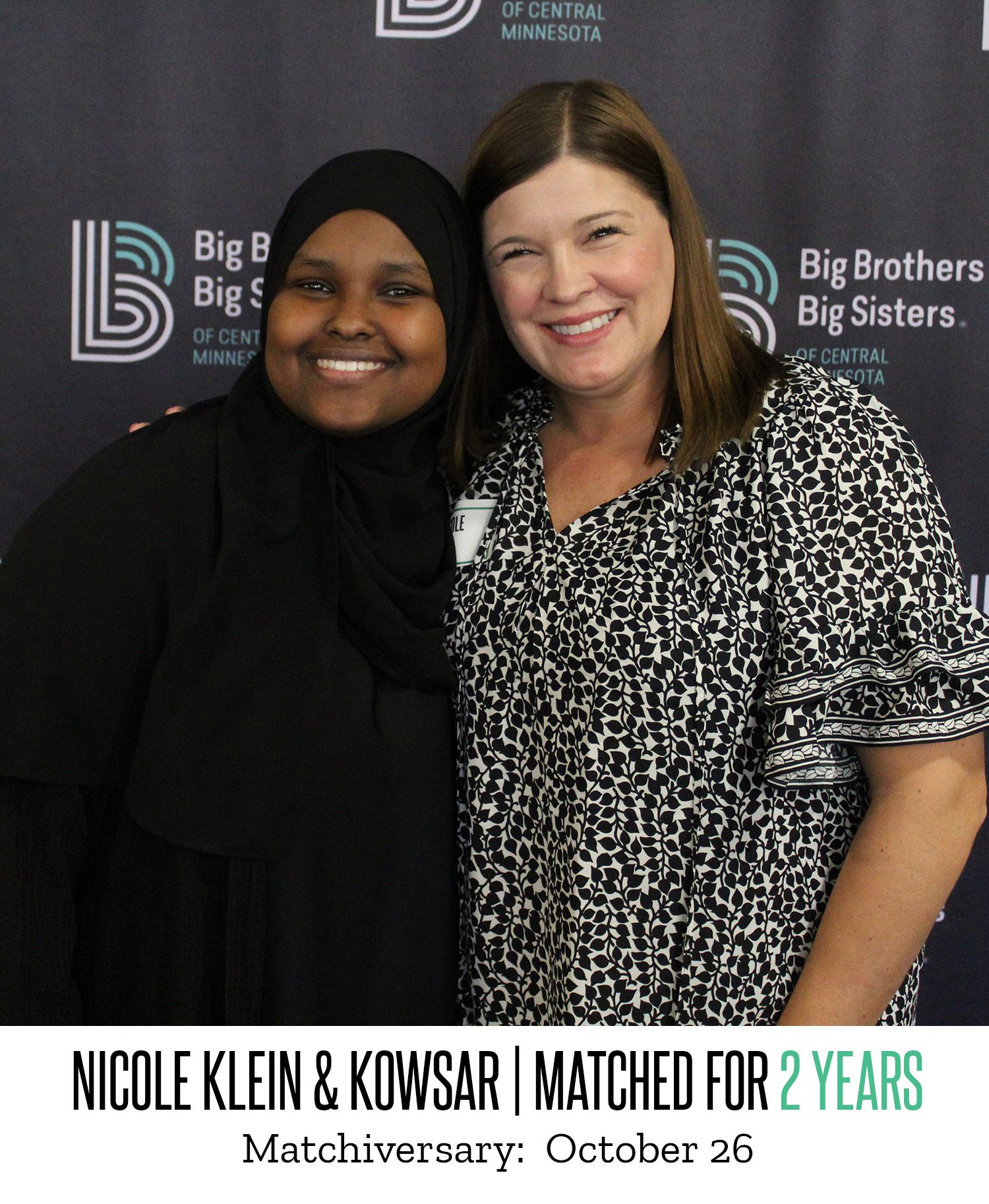 Nicole Klein and Kowsar 2 Year Matchiversary