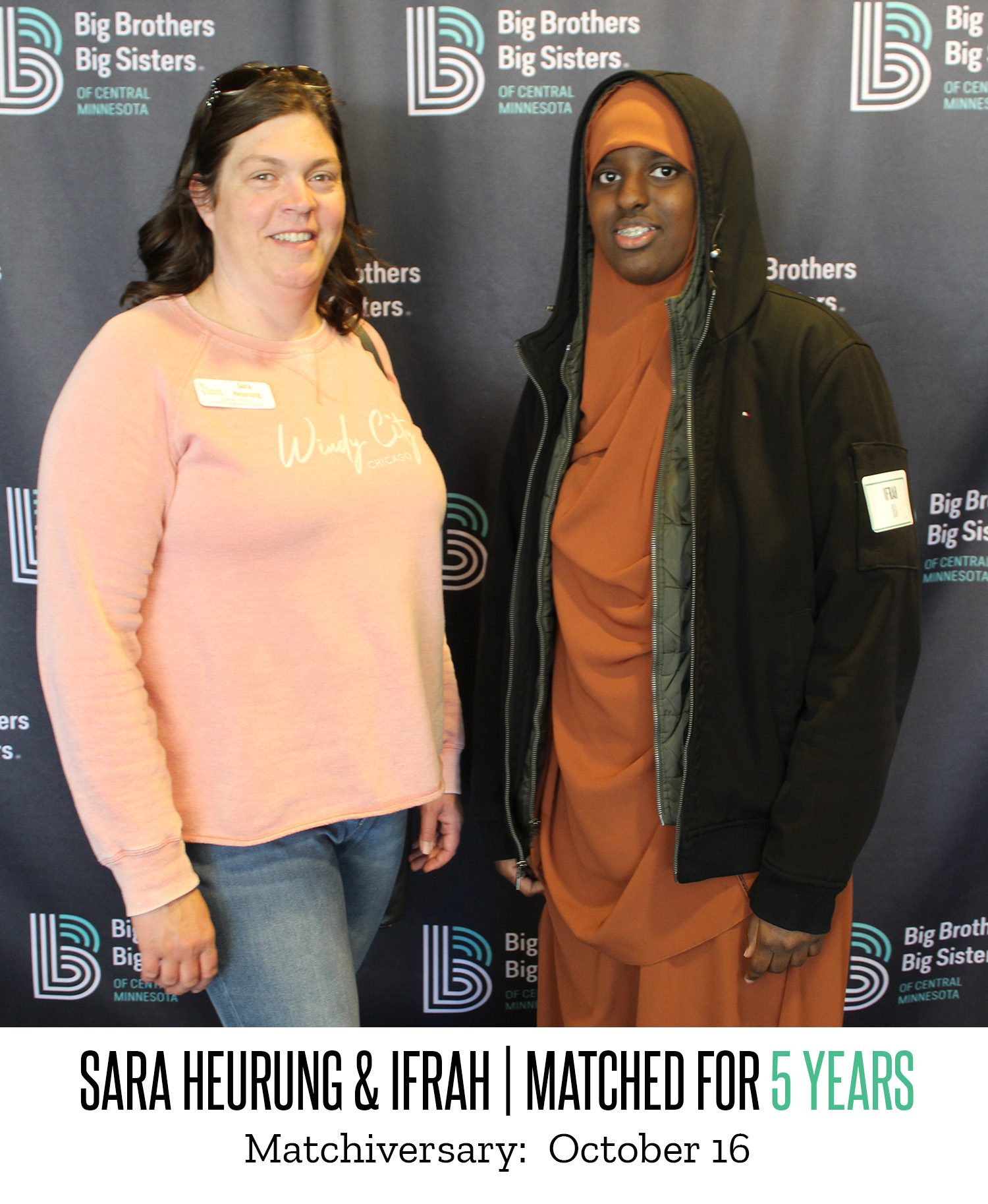 Sara Heuring and Ifrah 5 Year Matchiversary