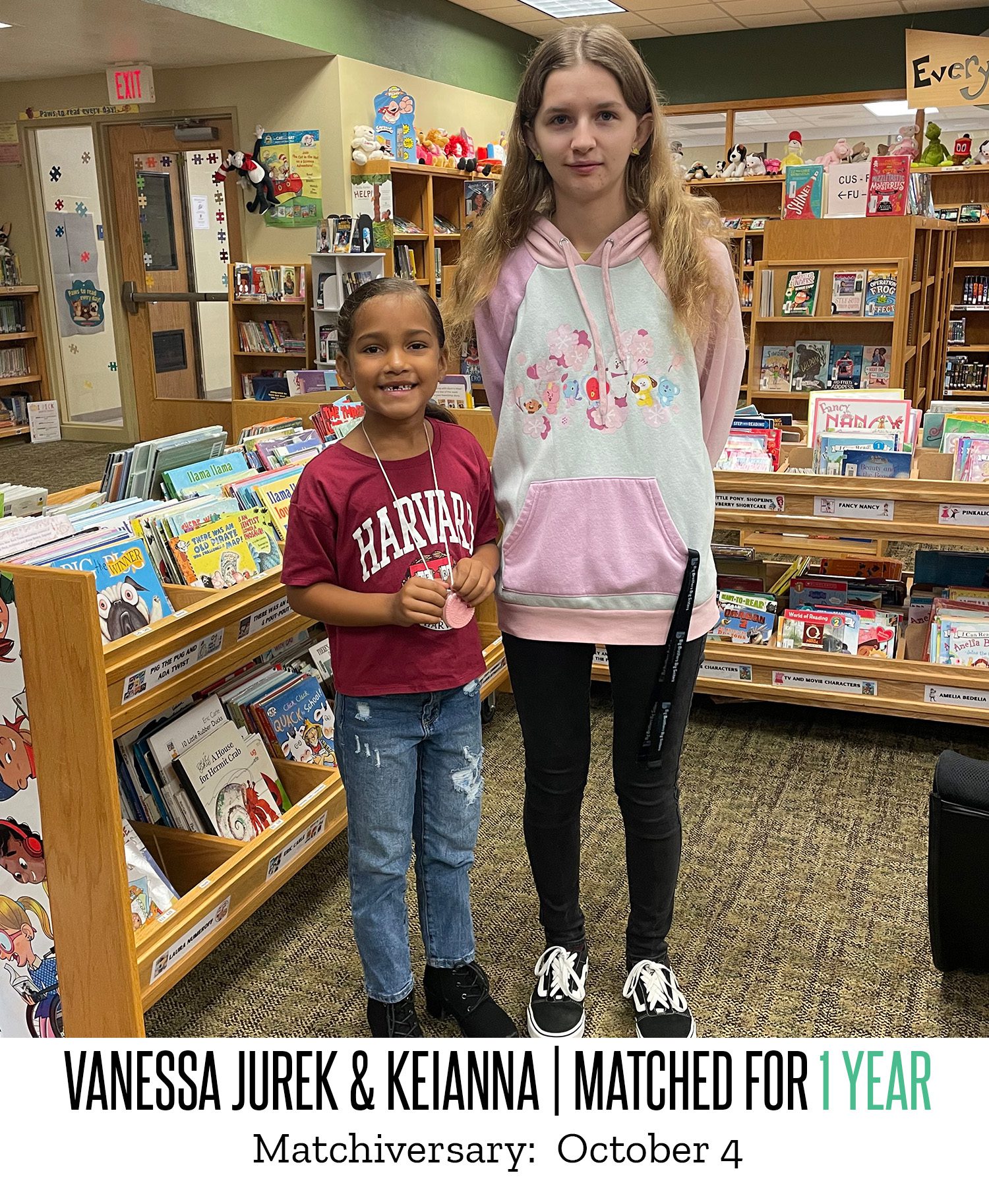 Vanessa Jurek and Keianna 1 Year Matchiversary