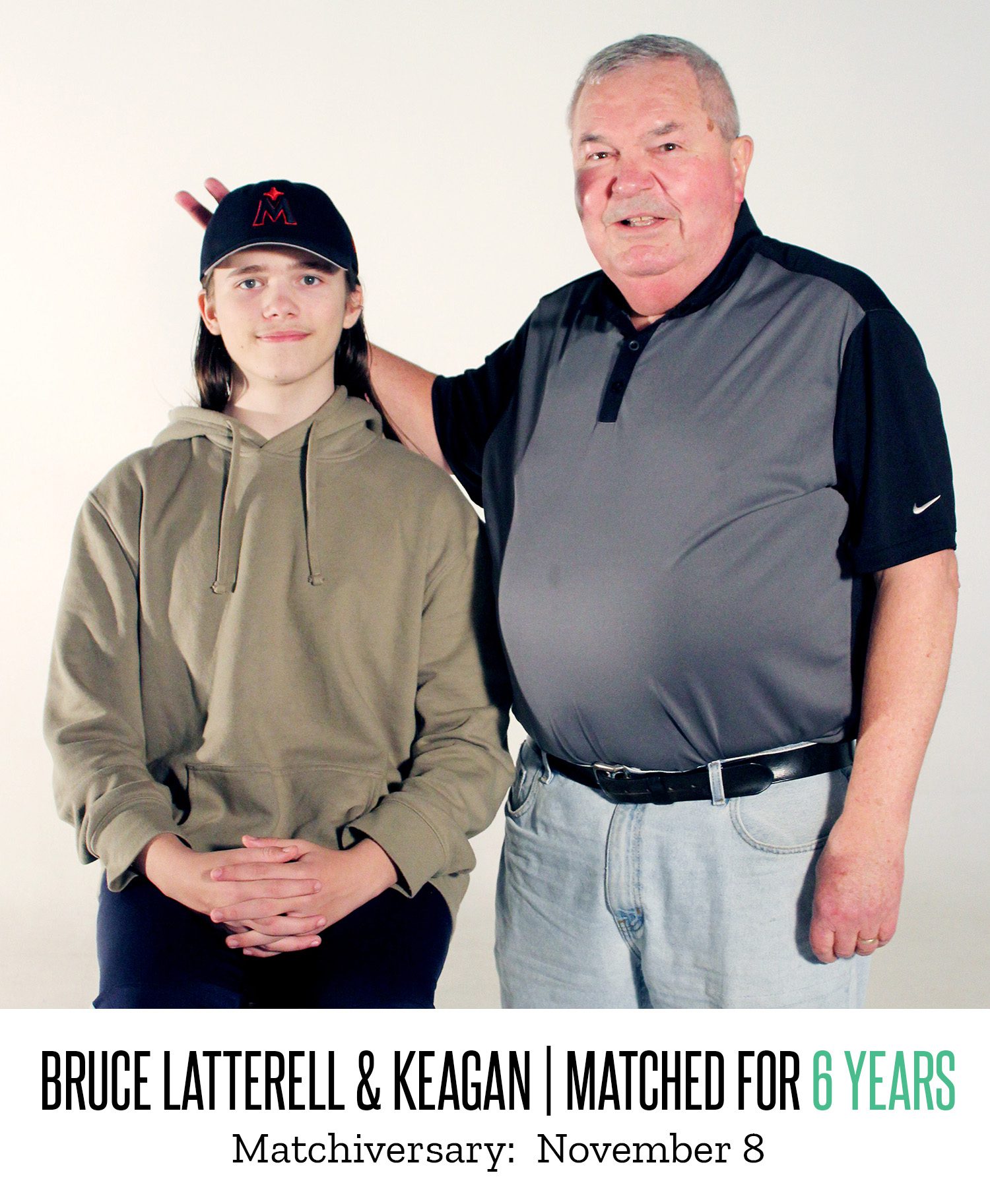 Bruce Latterell and Keagan 6 Year Matchiversary