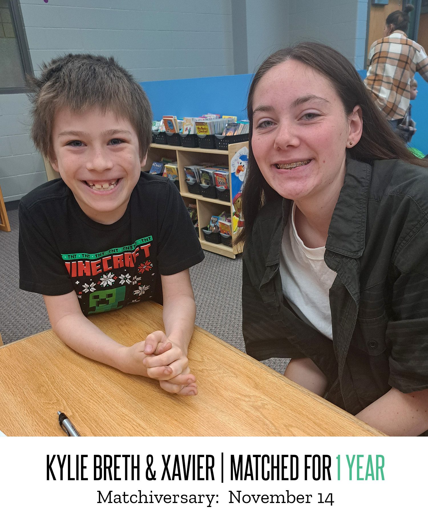 Kylie Breth and Xavier 1 Year Matchiversary