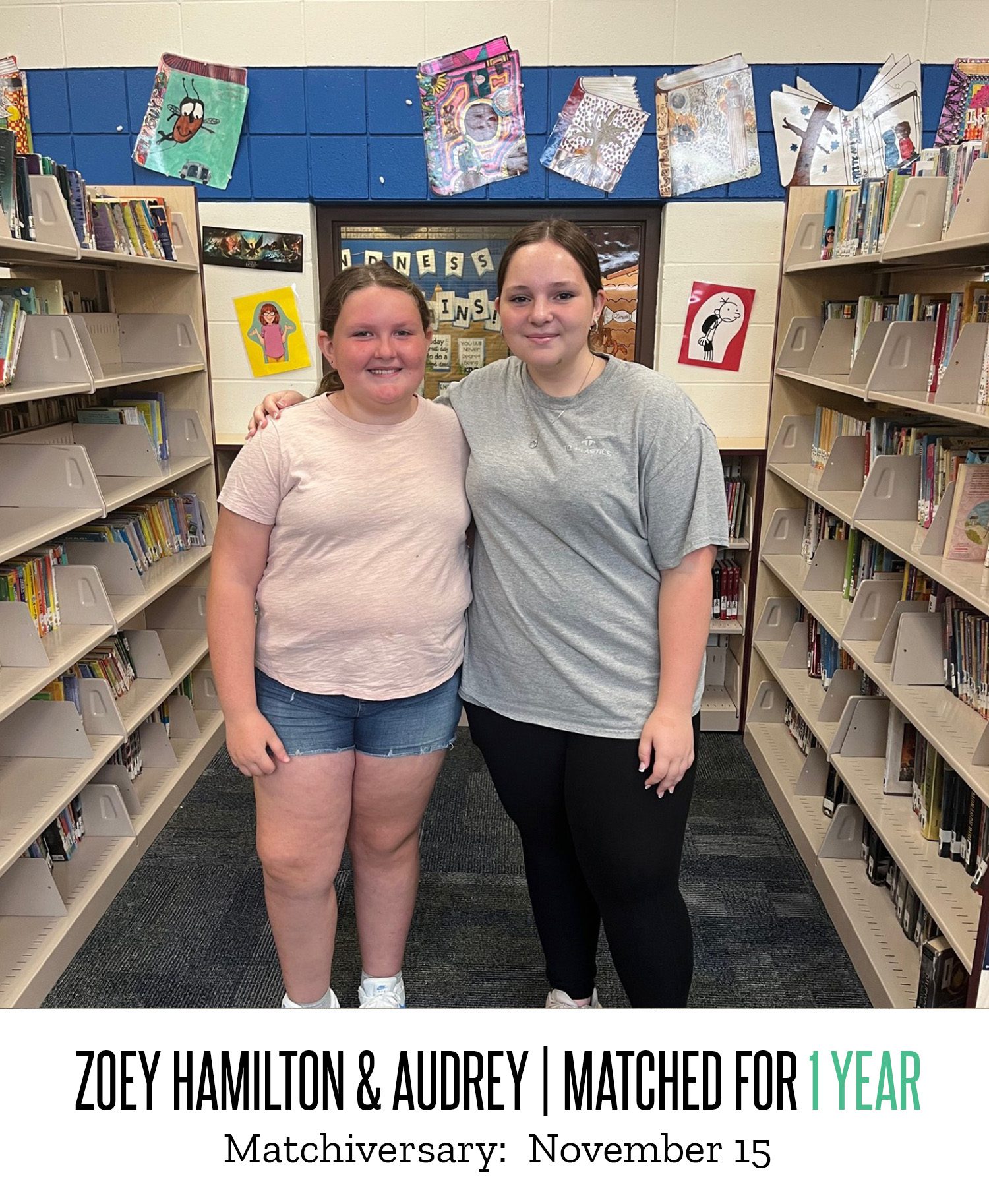 Zoey Hamilton and Audrey 1 Year Matchiversary