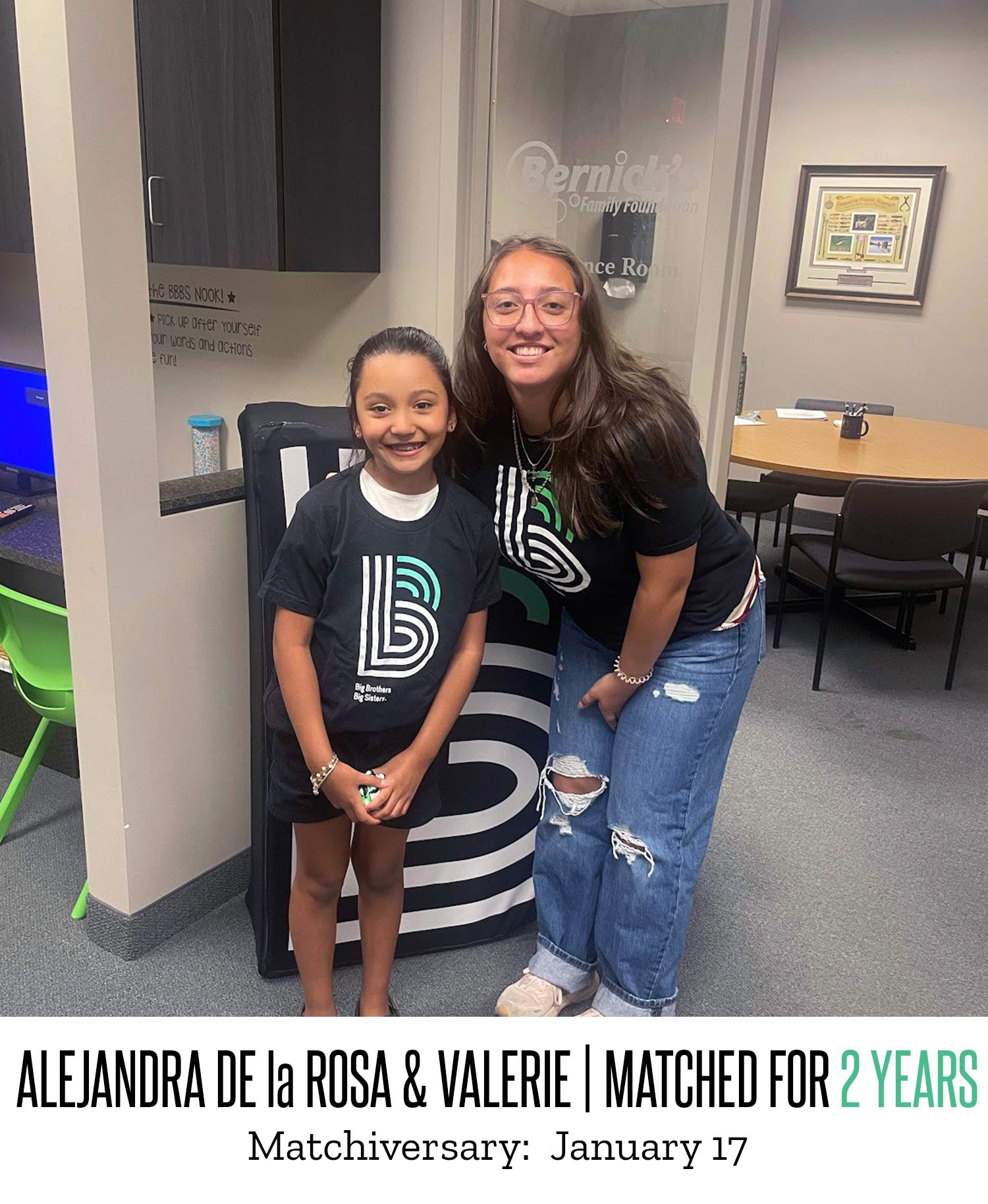 Alejandra de la Rosa and Valerie 2 Year Matchiversary