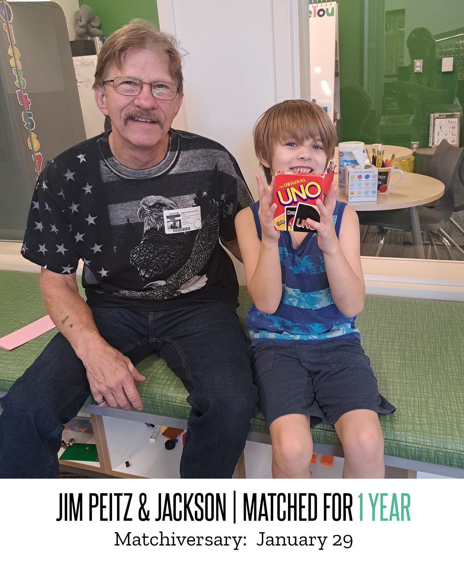 Jim Peitz and Jackson 1 Year Matchiversary