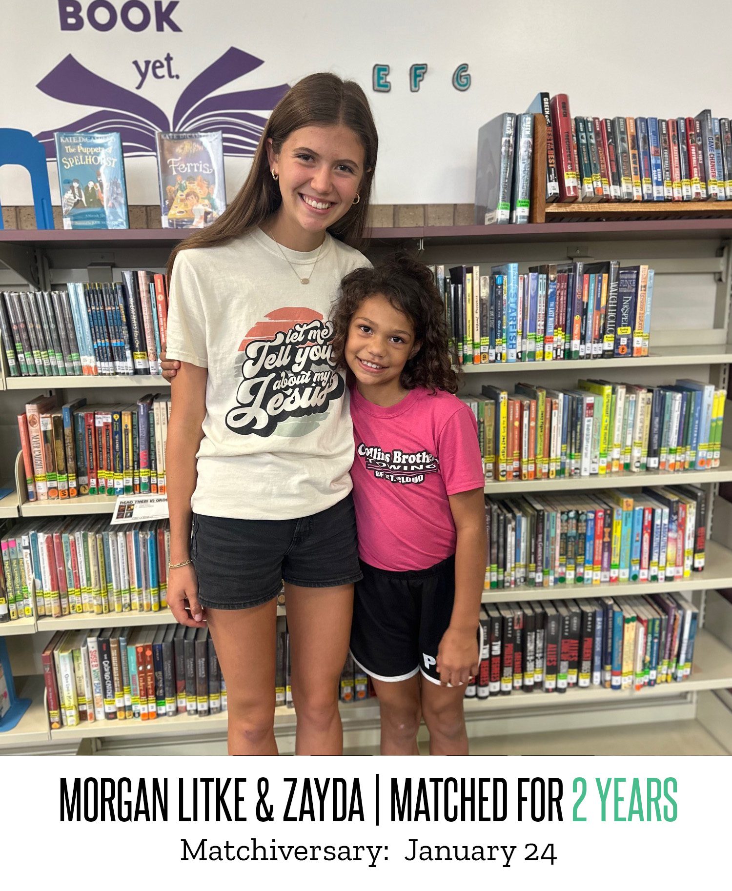 Morgan Litke and Zayda 2 Year Matchiversary