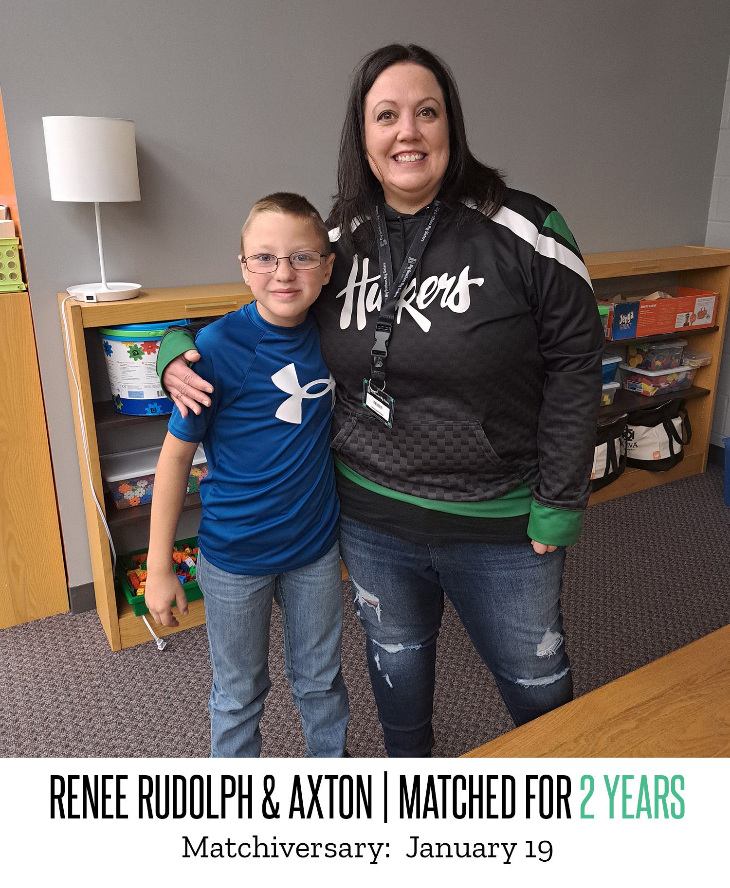 Renee Rudolph and Axton 2 Year Matchiversary